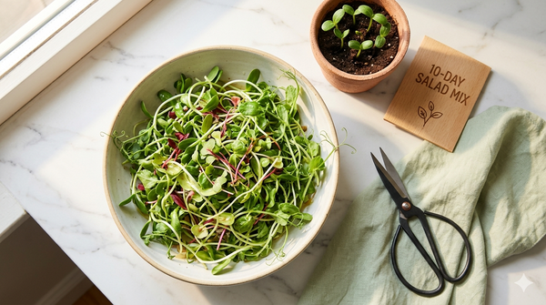 Grow Your Own Salad in 10 Days — Microgreens & Fast Greens Guide