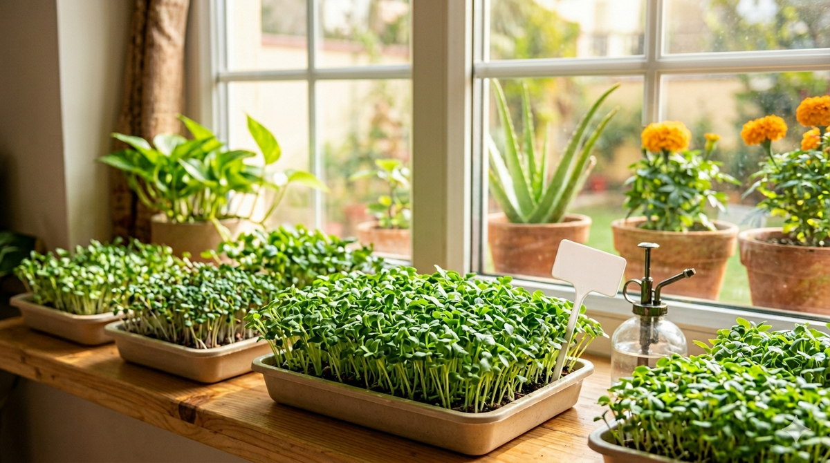 How to Grow Microgreens at Home in India — A Complete Beginner's Guide