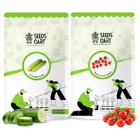 Cucumber + Cherry Tomato Combo Seeds — combo seed pack | Buy seed combo India | SeedsCart